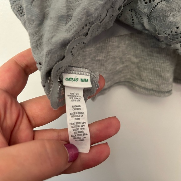 Aerie Gray Comfort Bralette with Wide Straps - Picture 5 of 5